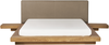 Bett mit LED Bouclé ZEN 160x200 cm Naturfarbene Esche Bild 5