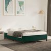 Doppelbett, Bettgestell Modernen ohne Matratze Dunkelgrün 140x190 cm Samt d2358e Bild 2