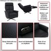 Relaxsessel HWC-L10, TV-Sessel Liegesessel, Liegefunktion drehbar, elektrisch verstellbar Voll-Leder ~ braun Bild 2