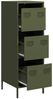 vidaXL Highboard Olivgrün 39x35x103,5 cm Stahl 851404 Bild 4