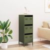 vidaXL Highboard Olivgrün 39x35x103,5 cm Stahl 851404 Bild 3