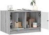 vidaXL Couchtisch mit Glastüren Grau Sonoma 68x50x42 cm 836369 Bild 5