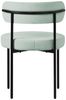 ML-DESIGN Polsterstuhl Esszimmerstühle Gruppe Küchenstuhl aus Teddystoff mit Metallbeinen (2 St), Clubstuhl 2er Set Wohnzimmerstuhl Grün moderne Design Lounge Stuhl Bild 3