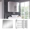Badspiegelschrank Sola Weiß 100 x 79.8 cm mit 3 Türen Vicco Bild 2