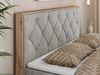 Boxspringbett, Schlafzimmerbett, Bettkasten - VENETO - 160 x 200 cm - Hellgrau Stoff - H4 Bild 3