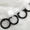 Bestlivings Gardinenstange, 1-läufig, Gardinenring - schwarz - Ø40mm, Gardinenring (silber) Ø40mm , Gardinenringe Ø40mm inkl. Faltenleghaken Bild 4