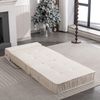 1-Sitzer Schlafsessel B 186 x T 93 x H 44,5 cm aus Chenille, klappbar und kombinierbar Bild 2