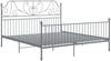 vidaXL Bettgestell Grau Metall und Sperrholz 180x200 cm [324858] Bild 2