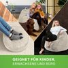 Green Bean® 2er Set Indoor XXL Sitzsack + Pouf mit EPS-Perlen Füllung - Beige Bild 2