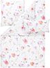 Estella Satin de Luxe Bettwäsche DD 155x220 Aluna Blüten weiß flieder 1030-985 Bild 2