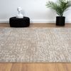 Vimoda Designteppich neues Design modern Läufer Wohnzimmer, Rechteckig, Höhe: 11 mm, streifen Laüfer Hoch-Tief Effekt stein Optik Einfarbig Bild 3