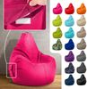 Green Bean® Sitzsack mit Rückenlehne, 230L Füllung waschbar, Polyester-PVC-Stoff pink, 80 x 70 x 90 cm Bild 2