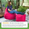 Green Bean® Sitzsack mit Rückenlehne, 230L Füllung waschbar, Polyester-PVC-Stoff pink, 80 x 70 x 90 cm Bild 4