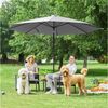 Yaheetech Sonnenschirm ∅ 223/270/294/327 cm, Gartenschirm mit Kurbel, Neigbar, UV Schutz 50+ Bild 2