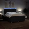 vidaXL Boxspringbett mit Matratze Schwarz 180x200 cm Stoff 3294063 Bild 4