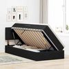 vidaXL Aufbewahrungsbett mit Matratze Schwarz 90 x 190 cm Samt 3370727 Bild 4