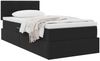 vidaXL Aufbewahrungsbett mit Matratze Schwarz 90 x 190 cm Samt 3370727 Bild 3