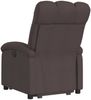 vidaXL Relaxsessel mit Aufstehhilfe Dunkelbraun Stoff 3204097 Bild 4