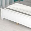 Doppelbett 140x200 Weiß aus Kiefer, Bettgestell mit Schubladen, Stauraumbett, Holzbett mit Kopfteil, Jugendbett Schlafzimmer Bild 5