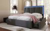 Polsterbett 140x200 cm mit Stauraum und LED-Beleuchtung Bild 2
