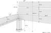 Buche massiv hohe Füße Singlebett Holzbett Bettrahmen waschweiß V-60.86W-HoR Bild 4