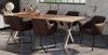 Esstisch Baumkante Massiv Mango naturfarben 240 x 100 silber X-Gestell DORA 82135166 Bild 4