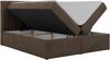 Boxspringbett ALVER 180x200 mit zwei Bettkasten & Stauraum, inkl. Matratze H3, Topper T25, Federautomaten & gepolstertes Kopfteil - Braun Velvet Bild 4