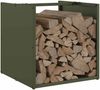 vidaXL Brennholzregal Olivgrün 40x40x40 cm Kaltgewalzter Stahl 864240 Bild 4