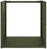 vidaXL Brennholzregal Olivgrün 40x40x40 cm Kaltgewalzter Stahl 864240 Bild 5