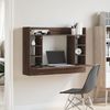 vidaXL Wand-Schreibtisch Braun Eichen-Optik 105x48x75 cm Holzwerkstoff 847974 Bild 3