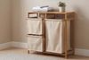 riess-ambiente Wäschekorb LAGOON SPA 70cm natur/beige – Bambus-Massivholz, 3 Wäschebeutel, FSC (Einzelartikel, 1 St), Wäschesammler mit ausziehbaren Säcken – ideal für vorsortierte Wäsche Bild 4
