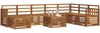 vidaXL Outdoor-Sofagarnitur 9 pcs Natur Massivholz Akazie 3375319 Bild 3