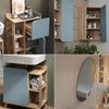 Badmöbel-Set Karen Sonoma/Blau 6 Teile Vicco Bild 5