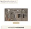 rauch Drehtürenschrank Kleiderschrank Schrank Garderobe Wäscheschrank BESTSELLER MONTCLAR (3 Ausstattungen BASIC/CLASSIC/PREMIUM (SOFT-CLOSE), Breiten 201-400 cm) Front in Glas/Hochglanz/Dekor/Grauspiegel in 5 Breiten MADE IN GERMANY Bild 4