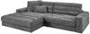 KAWOLA Sofa LANA Ecksofa Cord grau Recamiere links 83 x 205 x 296 cm Bild 2
