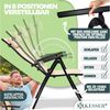 KESSER® Gartenstuhl Hochlehner mit Armlehnen | Aluminium Klappstuhl inkl. Kopfkissen Campingstuhl 7-Fach Verstellbar Rückenlehne | Atmungsaktiv & Wetterfest | Klappbar & Anti-Rutsch Beige, 6 Stück Bild 3