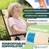 KESSER® Gartenstuhl Hochlehner mit Armlehnen | Aluminium Klappstuhl inkl. Kopfkissen Campingstuhl 7-Fach Verstellbar Rückenlehne | Atmungsaktiv & Wetterfest | Klappbar & Anti-Rutsch Beige, 6 Stück Bild 4