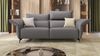 Sofanella Leder 3-Sitzer Einzelsofa CUNEO Ledersofa in Schwarz M: 260 Breite x 101 Tiefe Bild 4