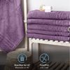 Komfortec 2er Saunatuch Set 80x200 cm aus 100% Baumwolle, XXL-Saunatücher, Sauna Handtuch, Weich, Groß, Frottee, Schnelltrocknend, Violett Bild 3