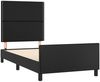 vidaXL Bettgestell mit Kopfteil Schwarz 100x200 cm Kunstleder 3125494 Bild 4