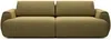 Vente-unique - MONELIA Sofa Stoff Grün - B 106 cm x H 81 cm x L 260 cm Bild 2