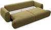 Vente-unique - MONELIA Sofa Stoff Grün - B 106 cm x H 81 cm x L 260 cm Bild 5