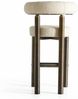 Casa Padrino Luxus Edelstahl Barstuhl Creme / Bronze H. 103 cm - Luxus Bar Möbel Bild 5
