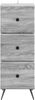 vidaXL Schubladenschrank Graues Sonoma 33 x 34,5 x 90 cm Holzwerkstoff 895541 Bild 4