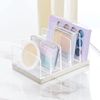 Schminkaufbewahrung Kosmetik Organizer mDesign Make-up Box transparent/silber Bild 2