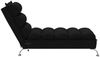 vidaXL Massage-Chaiselongue mit Kissen Schwarz Stoff 379477 Bild 5