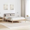 vidaXL Bettgestell Braun und Taupe 140 x 200 cm Massivholz Kiefer 878537 Bild 4