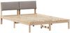 vidaXL Bettgestell Braun und Taupe 140 x 200 cm Massivholz Kiefer 878537 Bild 2