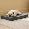 Orthopädisches Hundekissen mittelgroße Hunde 74x46x8cm waschbar dunkelgrau Bild 2