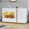 Sideboard mit mehreren Aufbewahrungsfunktionen,Kommode, Anrichte, Wohnzimmerschrank, 2 Türen , mit glatte Oberfläche Bild 5
